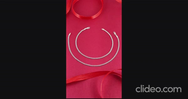 Silver daily wear anklet